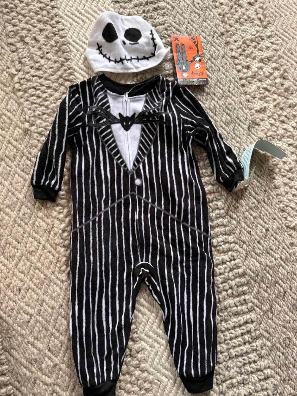 Disney Black & White Jack Skellington pajama Set 18 months gender neutral